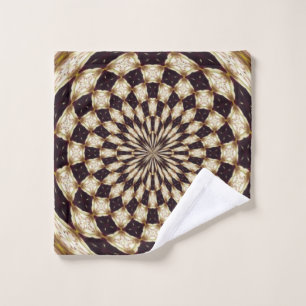 Kaleidoscope de fleurs en mandala décor en ivoire