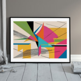 Kaleidoscope Energy Burst Poster