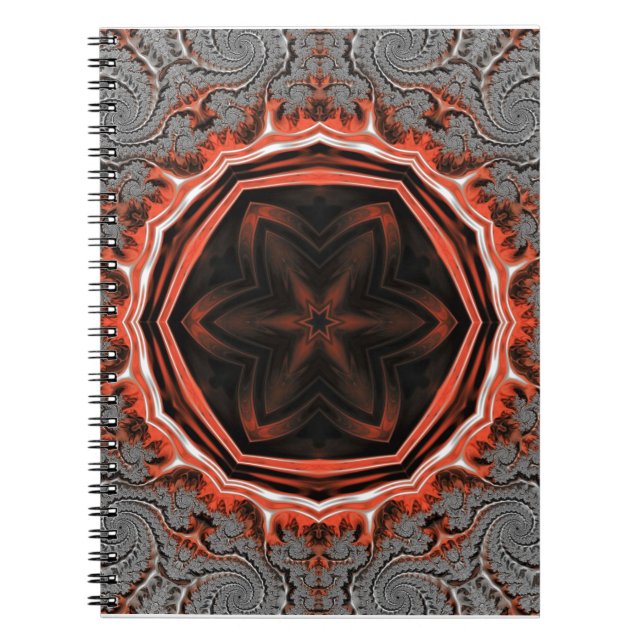 Kaleidoscope Flames Carnet spiral (Devant)