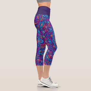 Kaleidoscope Mandala Capri Leggings