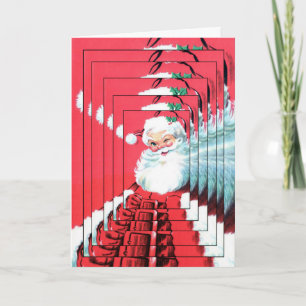 Kaleidoscope Père Noël - Carte d'art Vintage