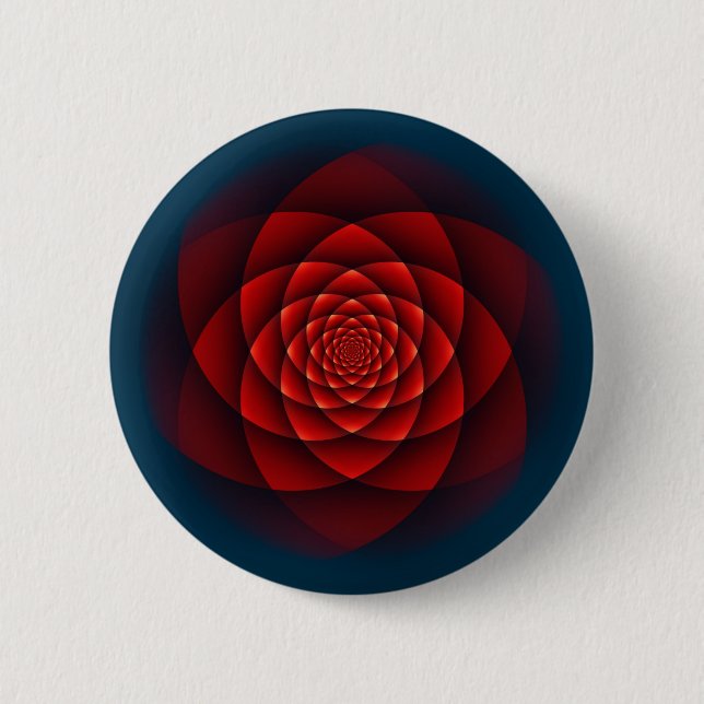 Kaleidoscope ROSE red + your idea Button (Vorderseite)