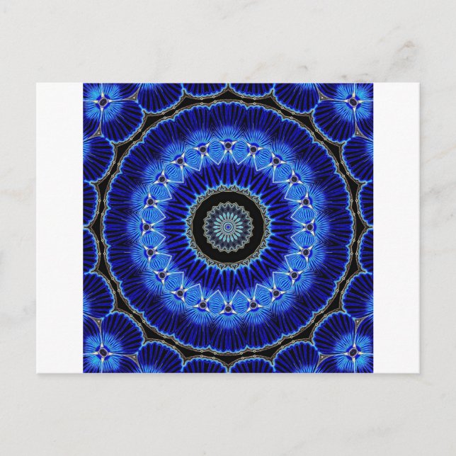 Kaleidoscope Seashell Postkarte (Vorderseite)