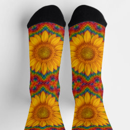 Kaleidoscope Sunflower Socks Socken