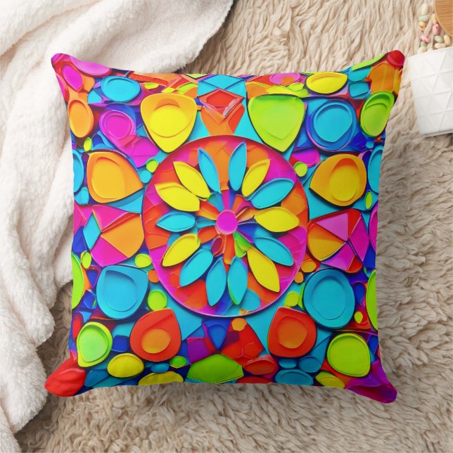 Kaleidoscope Symphony Artwork Kissen (Decke)