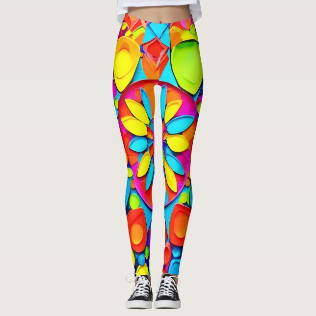 Kaleidoscope Symphony Artwork Leggings (Vorderseite)