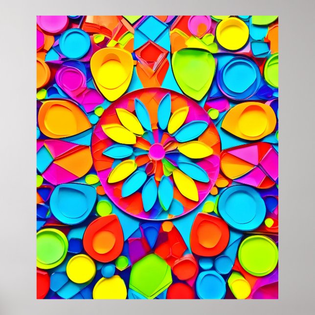 Kaleidoscope Symphony Artwork Poster (Vorne)