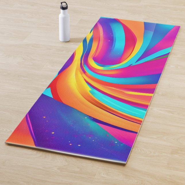 Kaleidoskop Abstrakt Burst Yogamatte (Beispiel)
