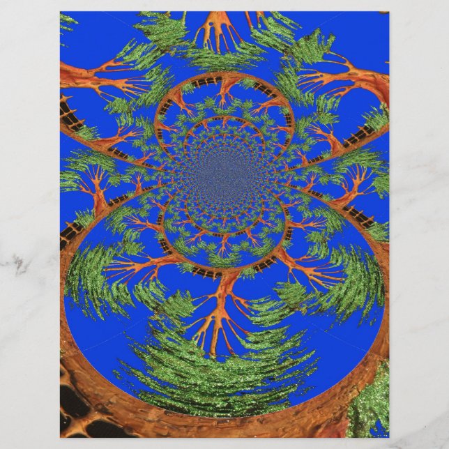 Kaleidoskop Acacia Tree Art Print/Graphic (Vorderseite)