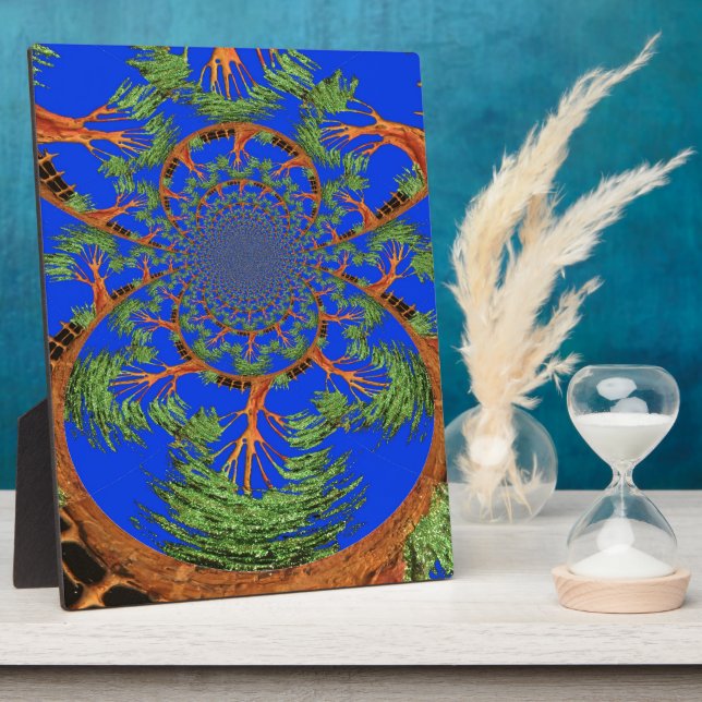 Kaleidoskop Acacia Tree Art Print/Graphic Fotoplatte (Seite)