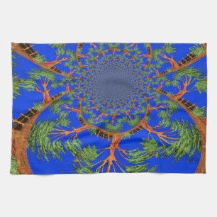 Kaleidoskop-Akazienbaum-Kunstposter/Grafik Küchentuch