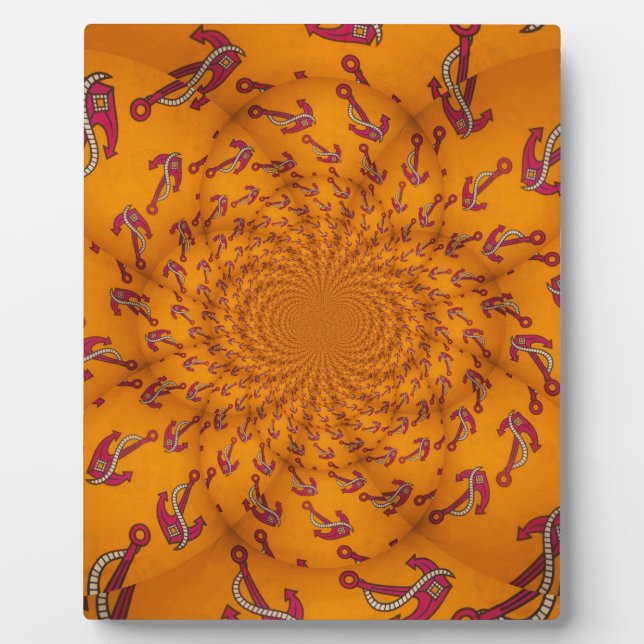 Kaleidoskop Anchor Art Print Fotoplatte (Vorderseite)