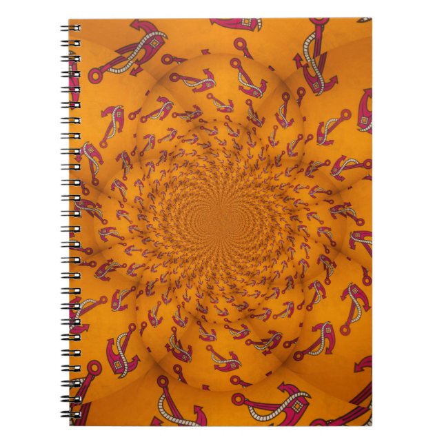 Kaleidoskop Anchor Art Print Notizblock (Vorderseite)