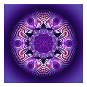 Kaleidoskop Apophysis Blume I Fotodruck