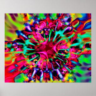 Kaleidoskop Apophysis Fractal Art - I Poster