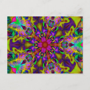 Kaleidoskop Apophysis Fraktal Art II Postkarte