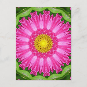 Kaleidoskop Aster Postkarte