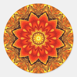Kaleidoskop-Aufkleber Runder Aufkleber