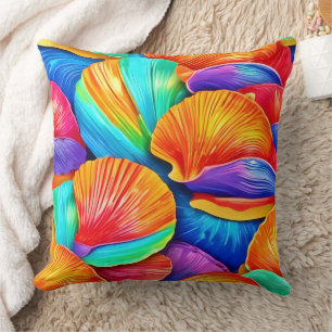 Kaleidoskop aus Meeresmuscheln Kissen