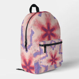 Kaleidoskop aus rosa und Lila Himmel Bedruckter Rucksack
