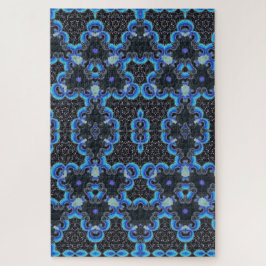 Kaleidoskop, blau/schwarz/lila