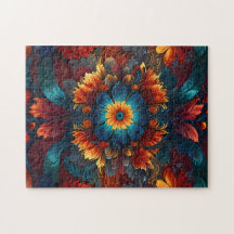 Kaleidoskop Blumenfantasy Hypnotisches Muster