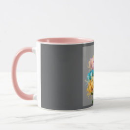 Kaleidoskop-Blüte Tasse
