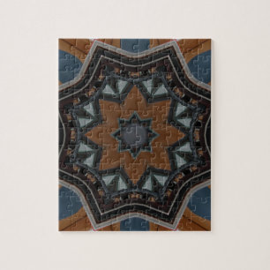 Kaleidoskop-Braun-Stern-Muster...