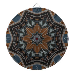 Kaleidoskop-Braun-Stern-Muster... Dartscheibe