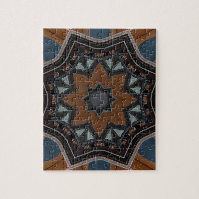 Kaleidoskop Brown Star Muster.. (Vertikal)
