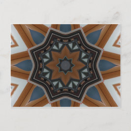 Kaleidoskop Brown Stern Postkarte