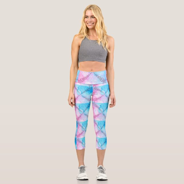 Kaleidoskop Capri Leggings (Vorderseite)