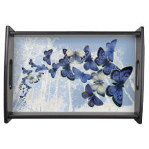 Kaleidoskop der blauen Schmetterlinge