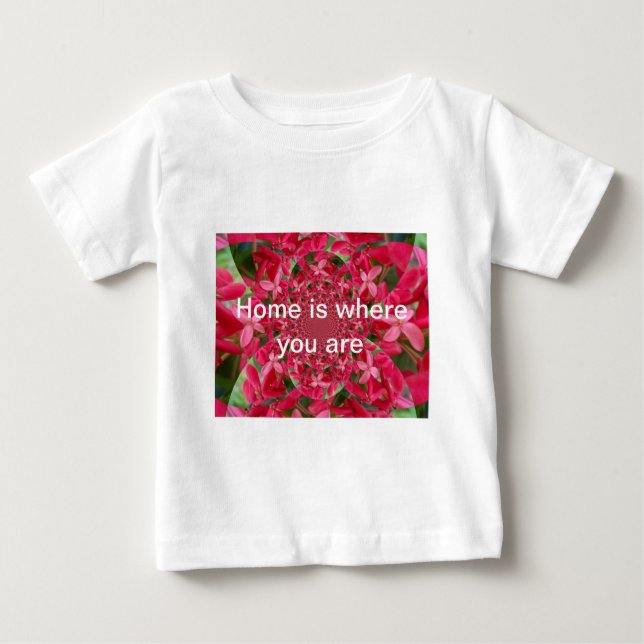 Kaleidoskop der Krimson: Blume der Blutmilch Baby T-shirt (Vorderseite)