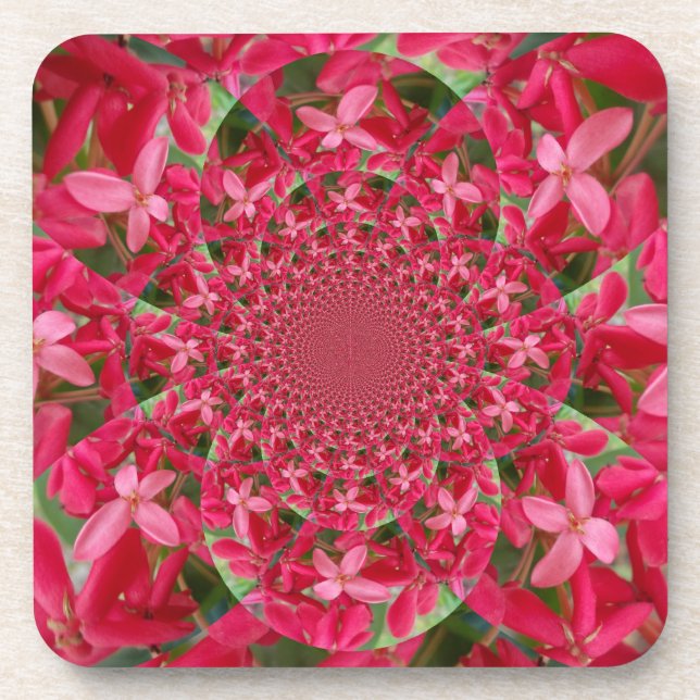 Kaleidoskop der Krimson: Blume der Blutmilch Untersetzer (Vorderseite)