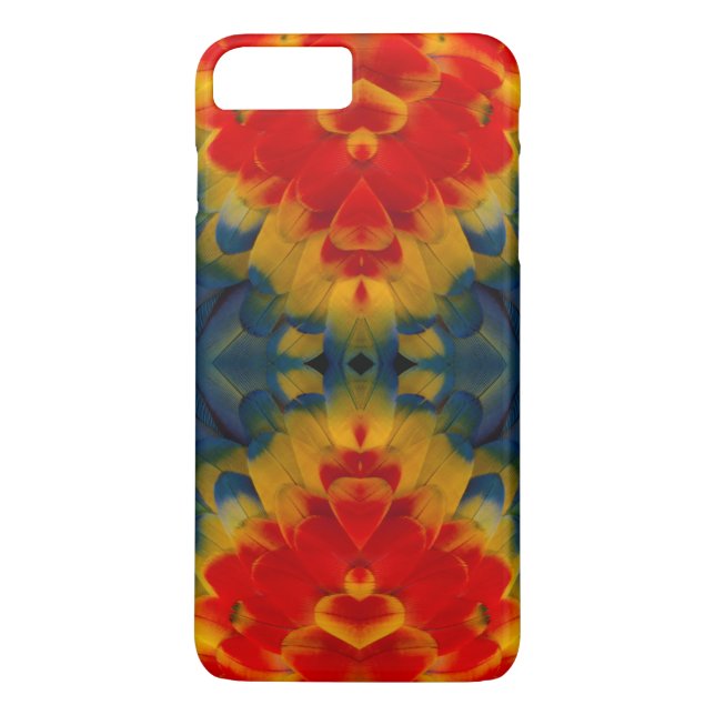 Kaleidoskop-Design mit Scharlachara Case-Mate iPhone Hülle (Rückseite)