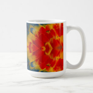 Kaleidoskop-Design mit Scharlachara Kaffeetasse