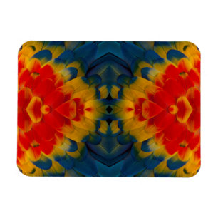 Kaleidoskop-Design mit Scharlachara Magnet