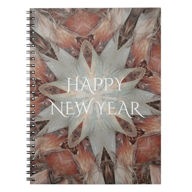 Kaleidoskop Design Star von Trunk of Palm Tree Notizblock (Vorderseite)