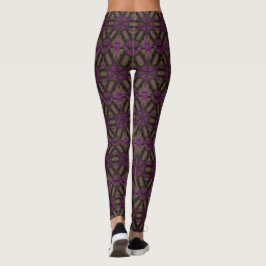 Kaleidoskop Design Stars Lila Violetmuster Leggings
