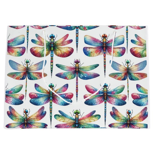 Kaleidoskop Dragonflies Große Geschenktüte (Vorderseite)