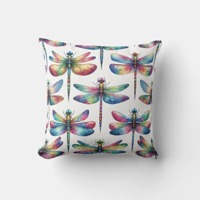 Kaleidoskop Dragonflies Kissen (Vorderseite)