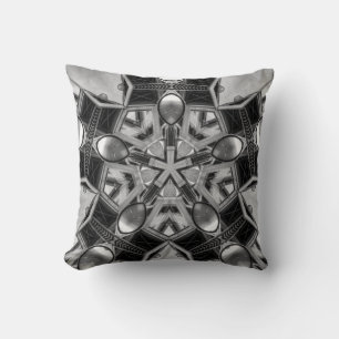 Kaleidoskop Dunkelgrau Kissen