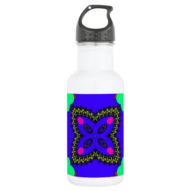 Kaleidoskop Edelstahlflasche (Vorderseite)
