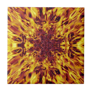 Kaleidoskop-Feuerexplosion Fliese