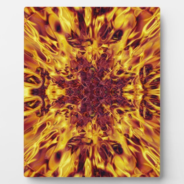 Kaleidoskop-Feuerexplosion Fotoplatte (Vorderseite)