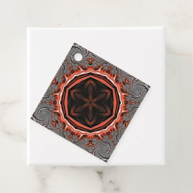 Kaleidoskop Flames Gefältmarken Geschenkanhänger (Beispiel)