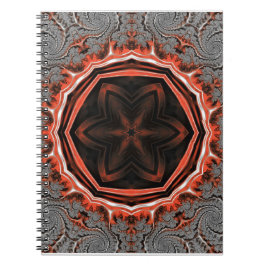Kaleidoskop Flammen SpiralNotebook Notizblock