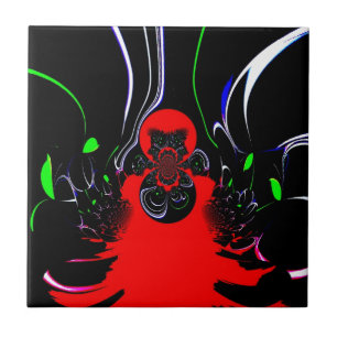 Kaleidoskop Fluid Art Druck Fliese