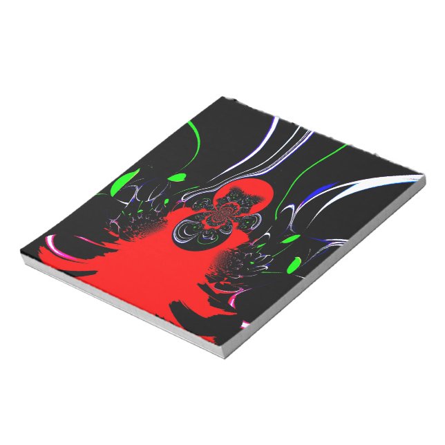 Kaleidoskop Fluid Art Print Notizblock (Rotiert)
